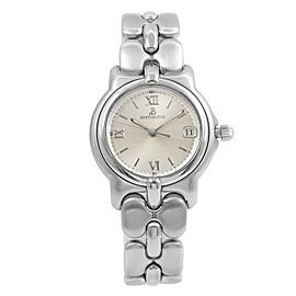 Bertolucci Pulchra Steel 36mm Date Silver Arabic Dial Quartz Unisex Watch 123 41