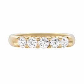 Rachel Koen 14K Yellow Gold Diamond Ladies Wedding Band 0.50ct Size 6.5