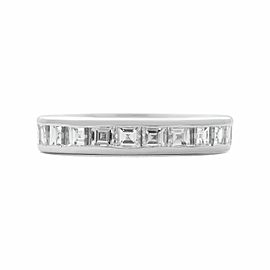 True 14K White Gold Channel Square 1.25cttw Diamond Eternity Band Sz6