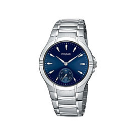 Pulsar Stainless Steel Blue Dial Japan Quartz Mens Watch PN4015