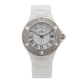 Giorgio Milano Ceramic Date White Dial Quartz Ladies Watch 863CWST01