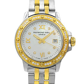 Raymond Weil Tango Gold Tone Steel MOP Dial Quartz Ladies Watch 5399-SPS-00995