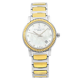 Charriol Parisii Steel Diamond White Mop Dial Quartz Women Watch P33SY2D.921.001