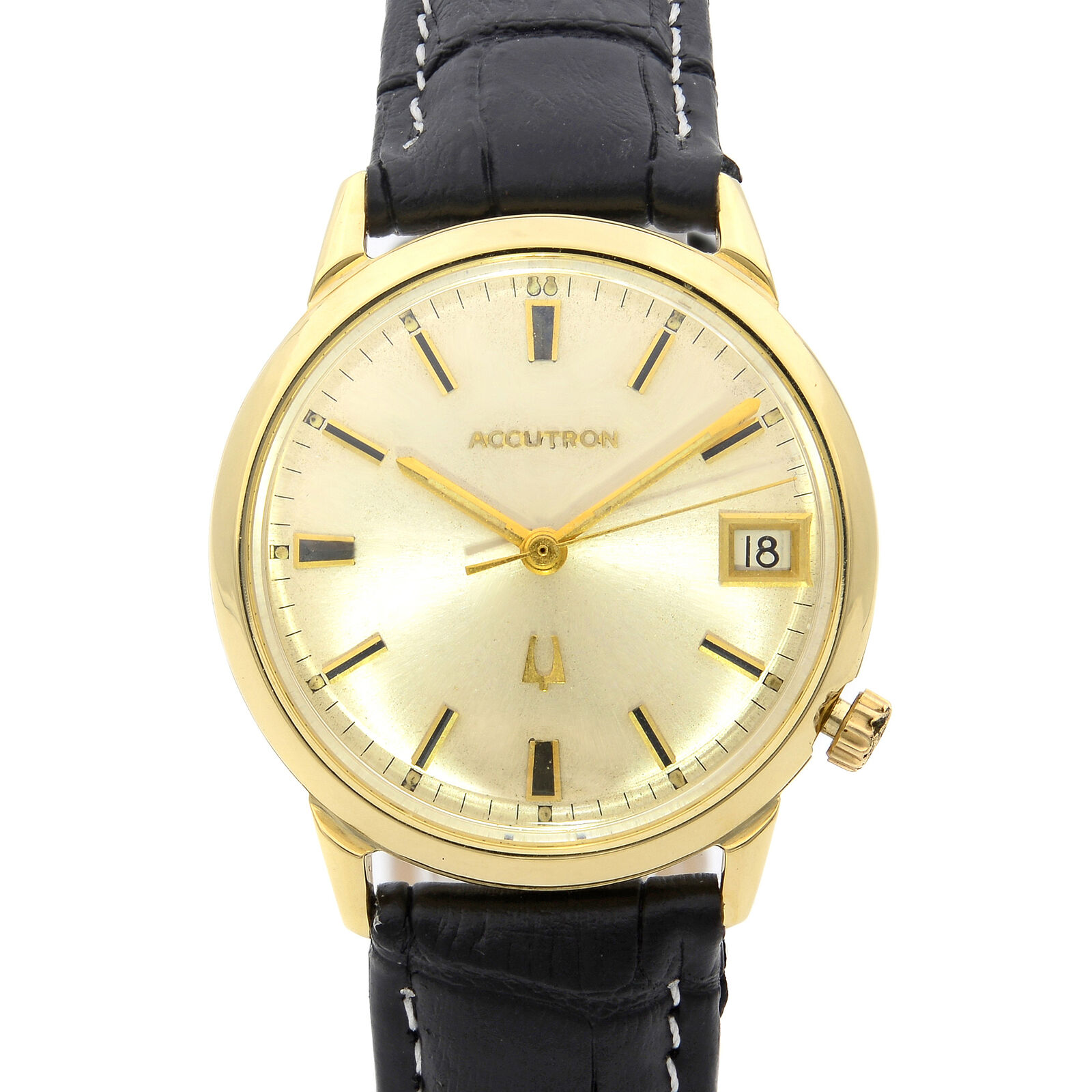 Bulova accutron 14k gold watch hotsell