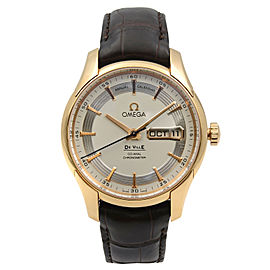 Omega DeVille Hour Vision 18K Rose Gold Automatic Mens Watch 431.63.41.22.02.001