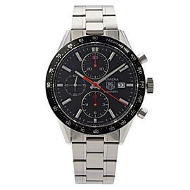 Tag Heuer Carrera Steel Black Dial Automatic Mens Watch CV2014.BA0786