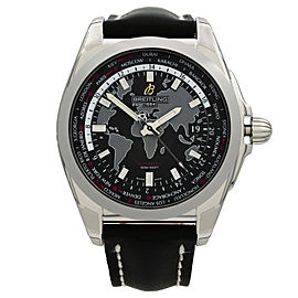 Breitling Galactic Unitime Steel Black Dial Automatic Watch WB3510U4/BD94-744P