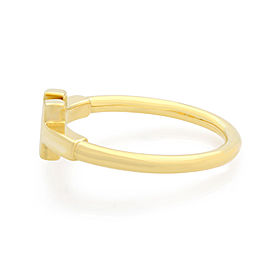 Tiffany & Co 18K Yellow Gold T Wire Ladies Ring Size 5