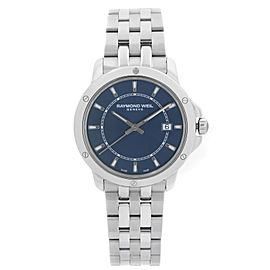 Raymond Weil Tango Stainless Steel Blue Dial Quartz Mens Watch 5591-ST-50001