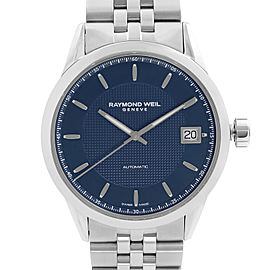 Raymond Weil Freelancer 42mm Steel Blue Dial Automatic Mens Watch 2740-ST-50021