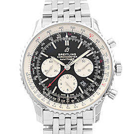 Breitling Navitimer 1 B01 46mm Steel Black Dial Mens Watch AB0127211B1A1