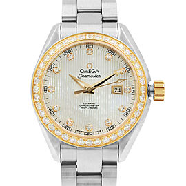 Omega Seamaster Aqua Terra Steel Diamond MOP Dial Ladies 231.25.34.20.55.003