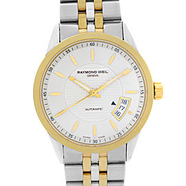 Raymond Weil Freelancer Two-Tone Steel Silver Dial Mens Watch 2770-STP-65021