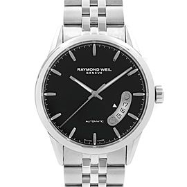 Raymond Weil Freelancer 38mm Steel Black Dial Automatic Mens Watch 2770-ST-20011