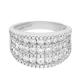 True 18K White Gold Diamond Ring 1.90cttw Size 7