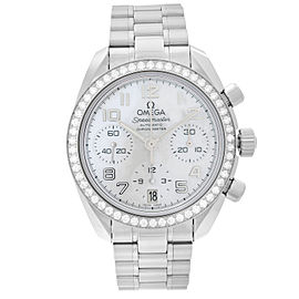 OMEGA Speedmaster Steel MOP Dial Diamond Bezel Ladies Watch 324.15.38.40.05.001