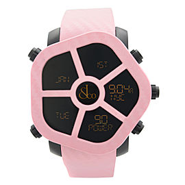 Jacob & Co. Ghost 5 Time Zone Carbon Bezel Pink Mens Watch GH100.11.NS.MC.ANK4D