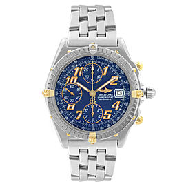 Breitling Chronomat Steel Chronograph Blue Dial Automatic Mens Watch B13050.1