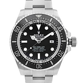 Rolex Sea-Dweller Deepsea Steel Ceramic Black Dial Automatic Mens Watch