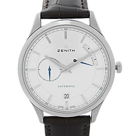 Zenith Captain Steel Power Reserve Silver Dial Mens Watch 03.2122.685/01.C498