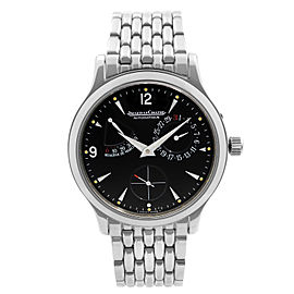 Jaeger-LeCoultre Master Control Réserve de Marche Steel Black Dial