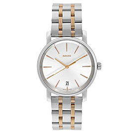 Rado DiaMaster 33mm Steel Two-Tone Silver Dial Quartz Ladies Watch R14089103