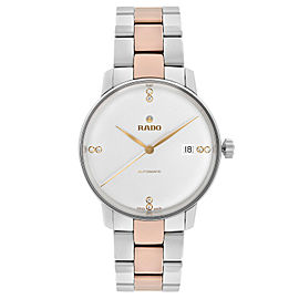 Rado Coupole Classic Steel Ceramic Silver Dial Unisex Automatic Watch R22860722