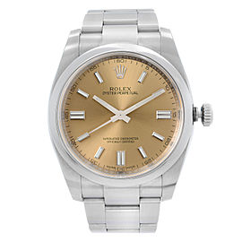 Rolex Oyster Perpetual 36mm Steel Grape Dial Automatic Mens Watch