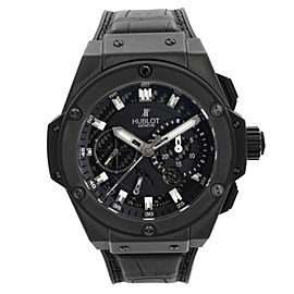 Hublot King Power Ceramic Carbon Fiber Black Dial Automatic Watch