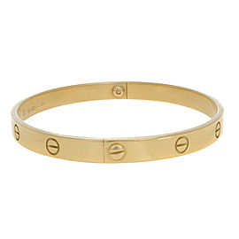 Cartier Love Unisex Bracelet 18k Yellow Gold Size 21