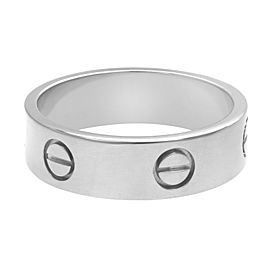 Cartier Love Ring 18k White Gold Size 60 US 9.25