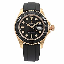 Rolex Yacht-Master 40mm 18k Rose Gold Black Dial Automatic Mens Watch