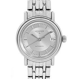 Longines Presence 25.5mm Steel Silver Dial Automatic Ladies Watch L4.321.4.78.6