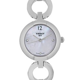 Tissot Pinky Steel MOP Diamond Dial Quartz Ladies Watch T084.210.11.116.00