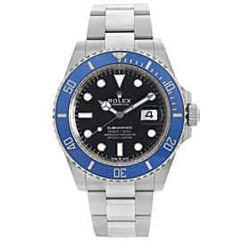 Rolex Submariner 41mm 18K White Gold Black Dial Mens Automatic Watch