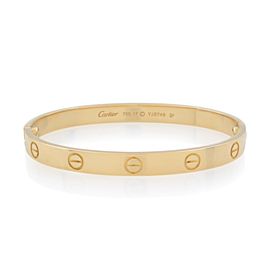 Cartier Love Bracelet 18K Yellow Gold Size 17