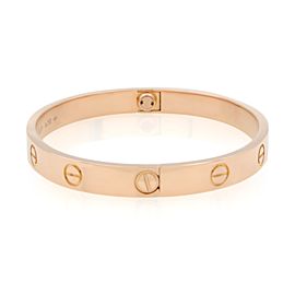 Cartier Love Bracelet 18K Rose Gold Size 17