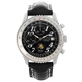 Breitling Montbrillant Eclipse 41mm Steel Black Dial Automatic Watch