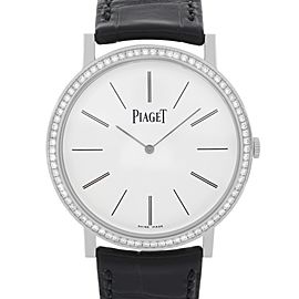 Piaget Altiplano 38mm 18K White Gold Diamond Bezel Hand-Wind Watch