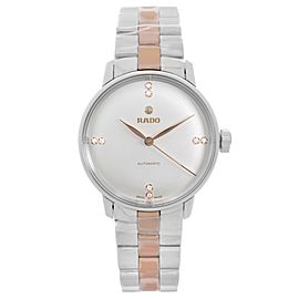 Rado Coupole Classic Steel Ceramic Diamond Dial Ladies Automatic Watch