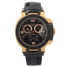 Tissot T-Race Rose Gold-Tone Steel Black Dial Quartz Watch