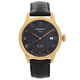 Tissot Le Locle 39mm Steel Black Roman Dial Mens Automatic Watch