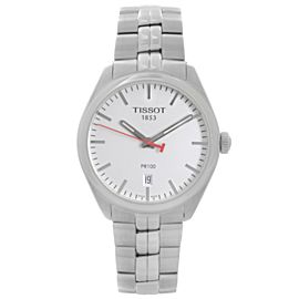 Tissot PR 100 NBA 39mm Silver Dial Quartz Mens Watch