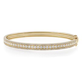 True Round Cut Diamond Bangle Bracelet