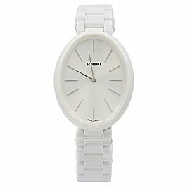 Rado Esenza White Ceramic White Dial Ladies Quartz Watch