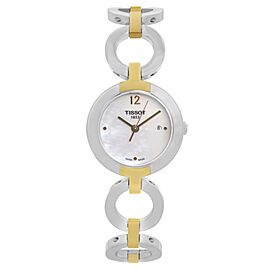 Tissot Pinky 28mm Two Tone Steel MOP Dial Ladies Watch