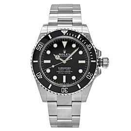 Rolex Submariner 41mm No Date Steel Ceramic Black Dial Automatic Watch