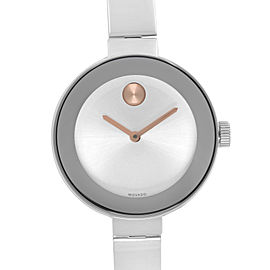 Movado Bold Museum 34mm Steel Silver Dial Quartz Ladies Watch