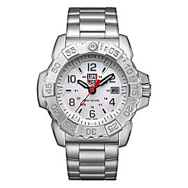 Luminox Navy Seal 45mm Stainless Steel Silver Dial Quartz Mens Watch