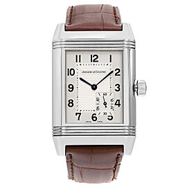 Jaeger-LeCoultre Grande Reverso 29mm 8-Day Steel Silver Dial Hand Wind